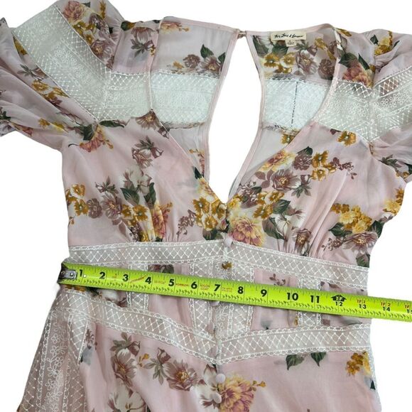 For Love & Lemons Isadora Mini Dress in Blush - Picture 10 of 16